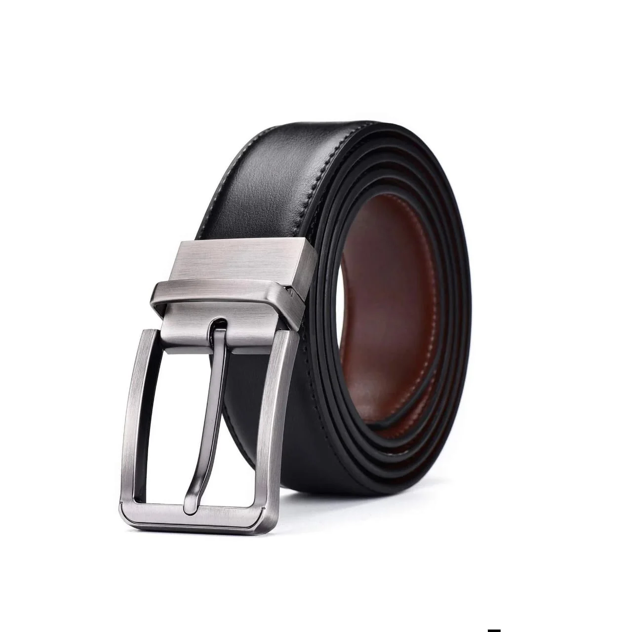 Black and Brown Dual Side Leather Belt